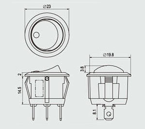 Interruptor Luminoso Rojo - Imagen 2